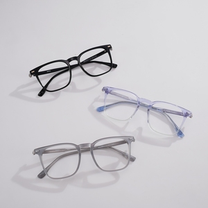 Montura de Gafas Unisex Cuadradas de Acetato, Retro, Montura Completa, Anti Luz Azul, Gafas Ópticas de Moda, Gafas Graduadas para Miopía - Product Image 1