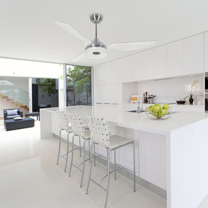 Tiêu Chuẩn Mỹ 52 Inch Trong Suốt Ba Cánh Quạt Quạt Trần Thông Minh Với Đèn LED - Product Image 3