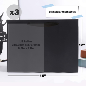 Paper Packaging Shopping <b>Gift</b> Bags with Handle for <b>Small</b> Businesses Customized Black Matte Thick Paper Bag with logo Print - Product Image 3