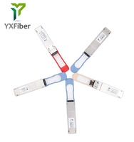 Módulo transceptor óptico 100 original de fábrica 40GBASE-ER4 con red usada de fibra dúplex LC SMF de 1550nm km