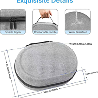 Étui rigide portable en EVA personnalisé, décontracté, simple, avec fermeture éclair, grande capacité, durable, résistant à l'eau, antichoc, écologique, VR