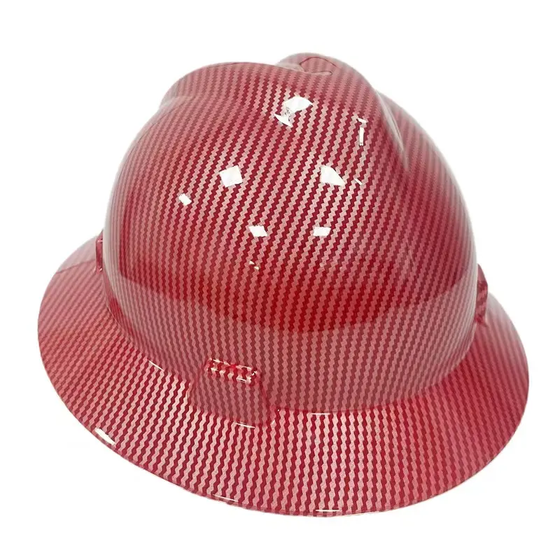 Cubierta de casco de seguridad ABS PPE, protector de cara abierta para construcción, colorida