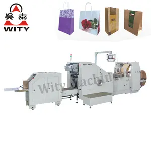 Roll Feeding Square Bottom Paper Bag Making Machine for Shopping or Food Bags