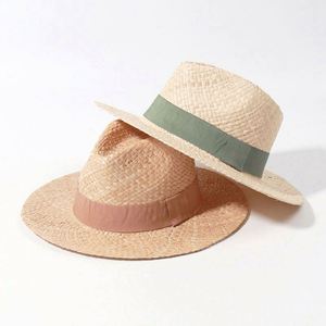 Chapeau Panama Fedora en paille de haute qualité avec logo personnalisé, à large bord, pour homme, idéal pour l'été et la plage - Product Image 5