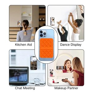 Biểu Tượng Tùy Chỉnh Điện Thoại Di Động Chủ Silicone Cốc Hút Trường Hợp Điện Thoại Núi Đôi Hai Mặt Hút Điện Thoại Di Động Trang Điểm Chụp Chủ - Product Image 6