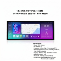 Reproductor de DVD para Auto Android con Pantalla Táctil Completa de 8 Núcleos, DSP, Carplay, Marco de 12.3 Pulgadas para Toyota PRADO 2002-2009, Venta al Por Mayor