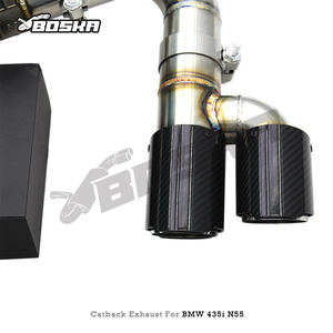 Sistema de escape Catback personalizado para BMW 435i/440i F32/F33/F36 3.0T 2014-2020 Boska Valvetronic con kits de control remoto. - Product Image 6