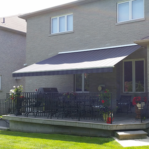 Hiện đại bóng vải vải phân vùng cửa chớp nhôm mái hiên bao vây cố định cửa sổ vườn mưa tán Polyester buồm chất liệu - Product Image 5