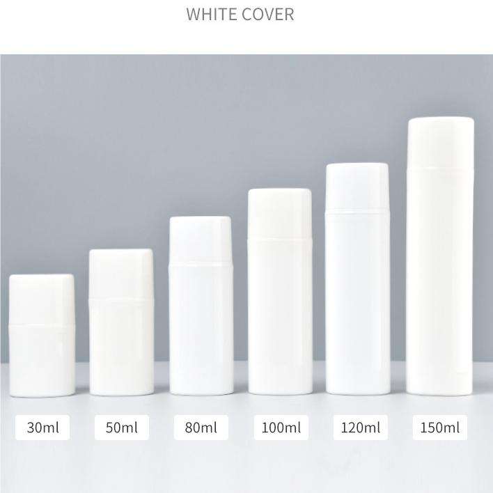 ขวดสีขาว + ฝาสีขาว