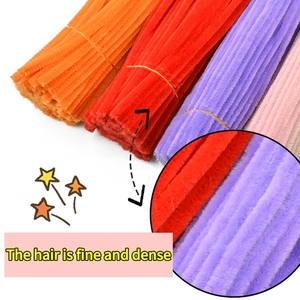 Lote de 100 Hastes de <span class=keywords><strong>Chenille</strong></span> Coloridas Limpadores de Cachimbo Artesanais Hastes de <span class=keywords><strong>Chenille</strong></span> para Bricolagem - Product Image 2