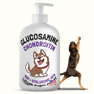 Glucosamine liquide pour chiens, saveur bacon, chondroïtine, MSM, acide hyaluronique, complément K9, formule pour les articulations, mobilité avancée des articulations - Product Image 6