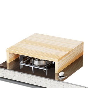 Wooden Induction Cooker <b>Rack</b> 20 30 40 50 60cm Wide Countertop <b>Storage</b> Support For <b>Kitchen</b> Organization - Product Image 4