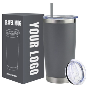 Vaso Térmico de Acero Inoxidable Vista de 20 oz, Tapa Hermética, Libre de BPA, Gran Capacidad, Diseño Moderno, Portátil para Viajes - Product Image 1