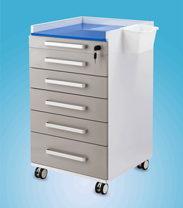 Hochey Chất lượng cao 5 ngăn kéo bệnh viện đồ nội thất nha khoa phòng khám Tủ Xe đẩy nha khoa Tủ giỏ hàng giá - Product Image 4