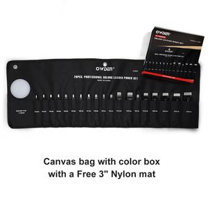 Owden ชุดเจาะรูหนังเกรด DIY ระดับมืออาชีพ4*15มม. หมัดหนังรูปสี่เหลี่ยมผืนผ้าพร้อมเครื่องมือโลหะแหลมปรับแต่งได้ - Product Image 6