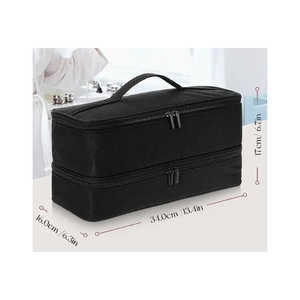 Sèche-cheveux à double couche en une étape Volumizer Styler Organisateur de rangement résistant Étui de transport de voyage Design tendance - Product Image 3