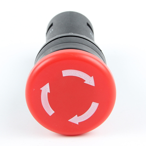 HABOO Bouton poussoir d'arrêt d'urgence rouge 22 mm, à maintien en position, 5A 300V - Product Image 4