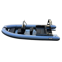 Perahu Rib Kecepatan Tinggi Buatan China Harga Pabrik dengan Mesin Jet Boat dan Motor Luar