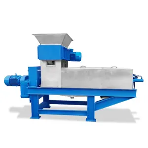 Dewatering screw press biomass waste pellet making machine cassava press hydraulic dewatering machine