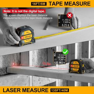 Cinta Métrica Láser Industrial de Alta Precisión 3 en 1 para Proyectos de Construcción, Medidor Digital Inteligente Infrarrojo IP68 - Product Image 4