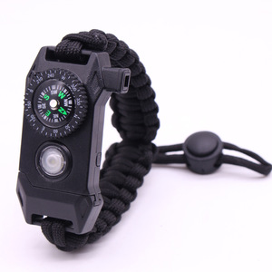 Anthrive Emergency Rope Rescue <span class=keywords><strong>Kit</strong></span> Einstellbares LED-Licht Paracord Survival Bracelet mit Kompass messer Whistle Flint Fire <span class=keywords><strong>Starter</strong></span> - Product Image 1