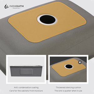 Évier de cuisine en acier inoxydable 304 de haute qualité, fait main, à cuve unique, style encastré, design <span class=keywords><strong>double</strong></span> cuve - Product Image 5