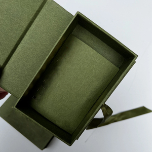 Caja de Regalo de Lujo Personalizada con Cinta <span class=keywords><strong>Verde</strong></span> para Cosméticos y Joyería, con su Logotipo Personalizado - Product Image 3
