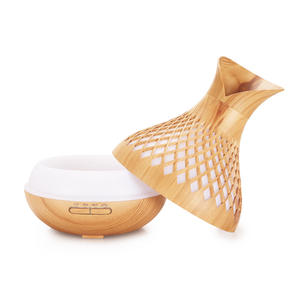 Diffuseur d'arômes JCSY 500 ml, design grain de bois, humidificateur à forte brume pour usage domestique avec télécommande - Product Image 2