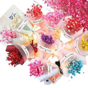 Bunga Mini Bouquet Bebés Aliento Flores artificiales Flores secas Regalo San Valentín Día de la madre - Product Image 5