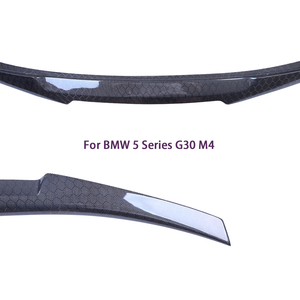 สปอยเลอร์หลังคาร์บอนไฟเบอร์ลายรังผึ้งสไตล์ M4 สำหรับรถยนต์ BMW ซีรีส์ 5 รุ่น G30 G38 และ M5 F90 ปี 2016-2023 - Product Image 3