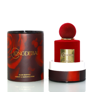 Customize Luxury Crimp Round Flocking Velvet Perfume Glass <b>Bottle</b> 30ml 50ml 100ml Flocking Perfume <b>Bottle</b> with <b>Box</b> Packaging - Product Image 3