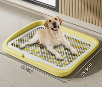 USMILEPET Tiroir de toilette pour chien personnalisable en gros avec protection anti-éclaboussures surélevée, facile à nettoyer, en matériau PP, pour l'entraînement des chiens