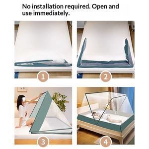 Opvouwbare klamboe voor studenten slaapzalen, nieuwe stijl Mongoolse yurt, huishoudelijk enkel <span class=keywords><strong>bed</strong></span>, installatievrije tentbed - Product Image 2