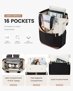 Sac à dos LOVEVOOK pour le travail, les voyages, l'université, avec port USB, imperméable, pour infirmières, enseignants, sac à dos pour ordinateur portable pour femmes et hommes - Product Image 3