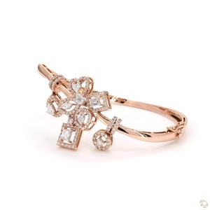 Hermosa Pulsera de Diamantes Dorada para Mujer, Brillante, Ligera, Cómoda, Diseño Clásico, Joyería de Moda, Regalo - Product Image 3
