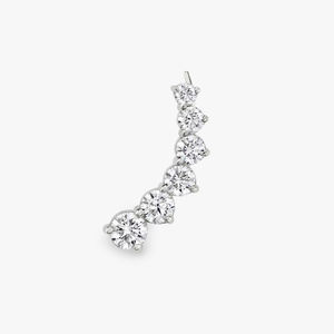 Nouvelles boucles d'oreilles de luxe en diamants multi-pierres de taille brillante cultivés en laboratoire, OEM ODM personnalisées en or 14K/18K/22K pour femmes, 1,7 carat, percées au laser - Product Image 5