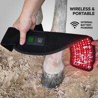 Botte de thérapie par lumière rouge pour chevaux avec batterie intégrée rechargeable, 660 nm 850 nm infrarouge, enveloppement pour le soin des sabots