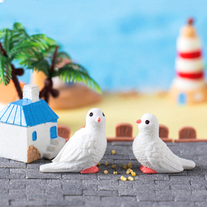 Miniaturas de Resina de Casas de Pájaros, Figuras de <span class=keywords><strong>Palomas</strong></span>, Adornos Pequeños para Decoración de Paisajes de <span class=keywords><strong>Playa</strong></span> e Islas, Accesorios para Manualidades - Product Image 6