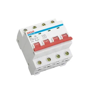 Disyuntor de 2022 GSB6-63, CA, cc, 16 amp, 4 polos, C16, Mini Disyuntor de protección de corriente Solar PV MCB