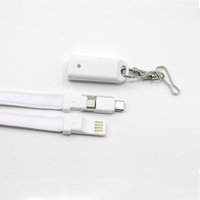 Cadeau d'affaires de haute qualité Polyester câble de Charge de téléphone portable lanière câble de charge USB pour Iphone pour Micro pour Type C