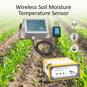 <b>Battery</b> LoRa Modbus <b>Connection</b> Smart Farming & Irrigation Equipment Soil Moisture & Temperature Sensor Probe - Product Image 1