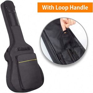 Sac à dos pour guitare acoustique en tissu Oxford avec sangle d'épaule réglable, rembourré, imperméable, certifié BSCI - Product Image 2
