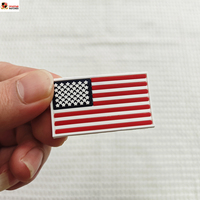 Écussons thermocollants personnalisés en PVC caoutchouc de 3 cm avec drapeaux des États-Unis, badges et étiquettes en silicone personnalisées pour sacs, chapeaux et vêtements