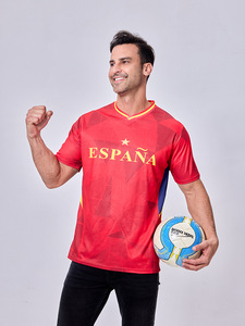 Camiseta Deportiva Personalizada <span class=keywords><strong>de</strong></span> Fútbol <span class=keywords><strong>de</strong></span> 48 Naciones, Arabia Saudita, Estados Unidos, España, Australia, Transpirable, <span class=keywords><strong>de</strong></span> Manga Corta, para Fanáticos <span class=keywords><strong>de</strong></span> Partidos - Product Image 4