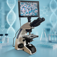 Touch Screen Trinocular 10000x Microscope LED Light HD Screen 1600X Digital USB Microscope Product Category Microscopes