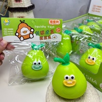 Grappige Expressie Peer Squishy Creatieve Fruitpop Bureaudecoratie Stressverlichting Knijpspeelgoed Kantoor Decompressiespeelgoed Blind Box