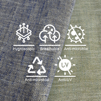 Neuankömmling Gold Metallic Lurex Leinenstoff für Kleid Luxuriös 150GSM 30% Leinen 60% Baumwoll mischgewebe für Kleidungs stücke Heim textilien