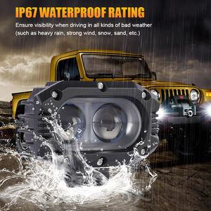 רכב הוביל זרקורים פנסים אורות רכב ששונה פנסים רכב ערפל כפול העין - Product Image 4