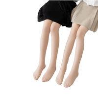 Chaussettes de danse transparentes blanches tricotées noires 20D personnalisées-Collants pour fille Pantalon moulant en velours de couleur unie-Été antibactérien