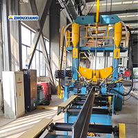 Ligne de production de machines d'assemblage automatique de poutres en H pour structures en acier de la marque Zhouxiang avec une puissance de 3 kW